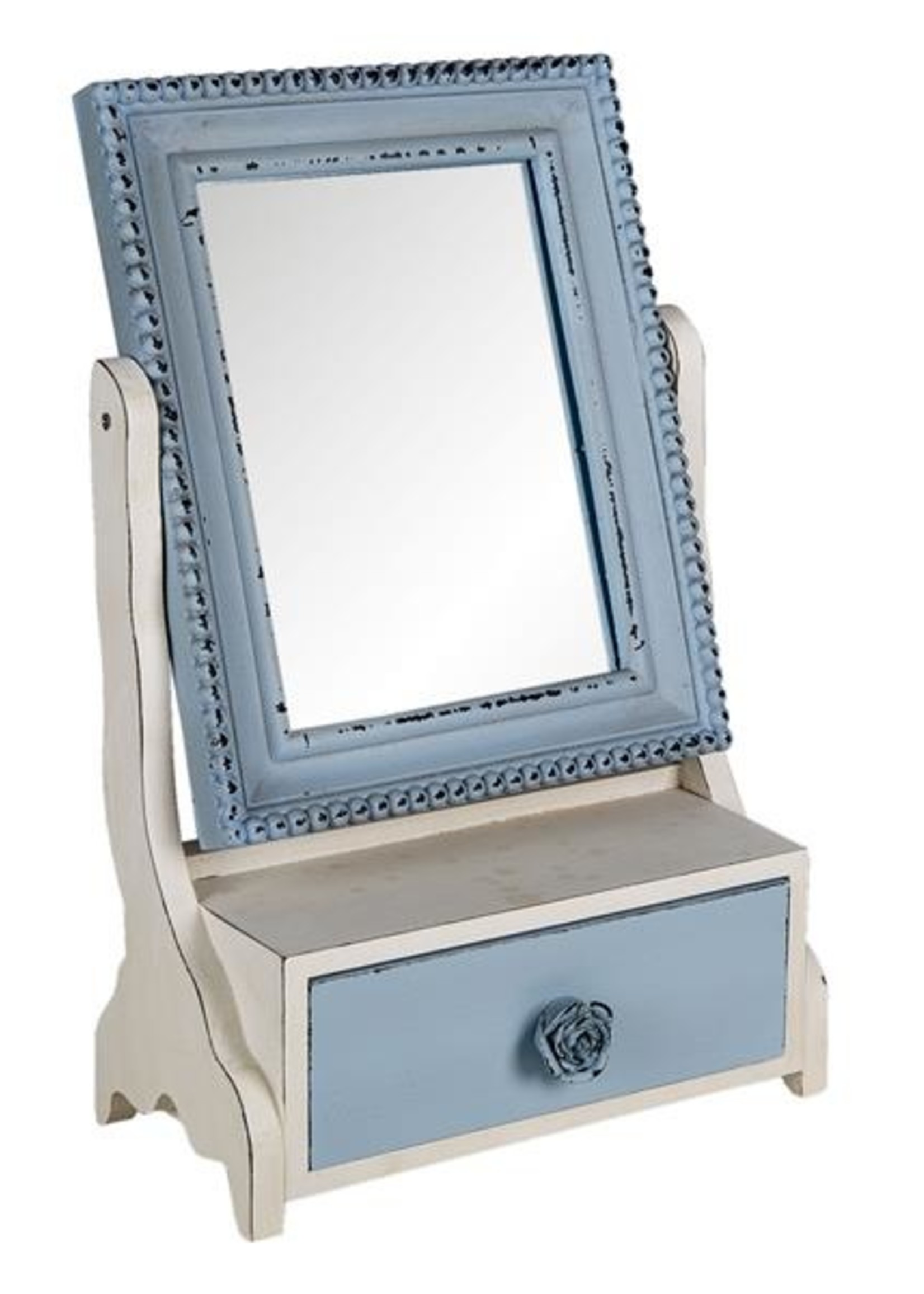 Clayre & Eef Spiegel met lade 25*14*38 cm 62S242