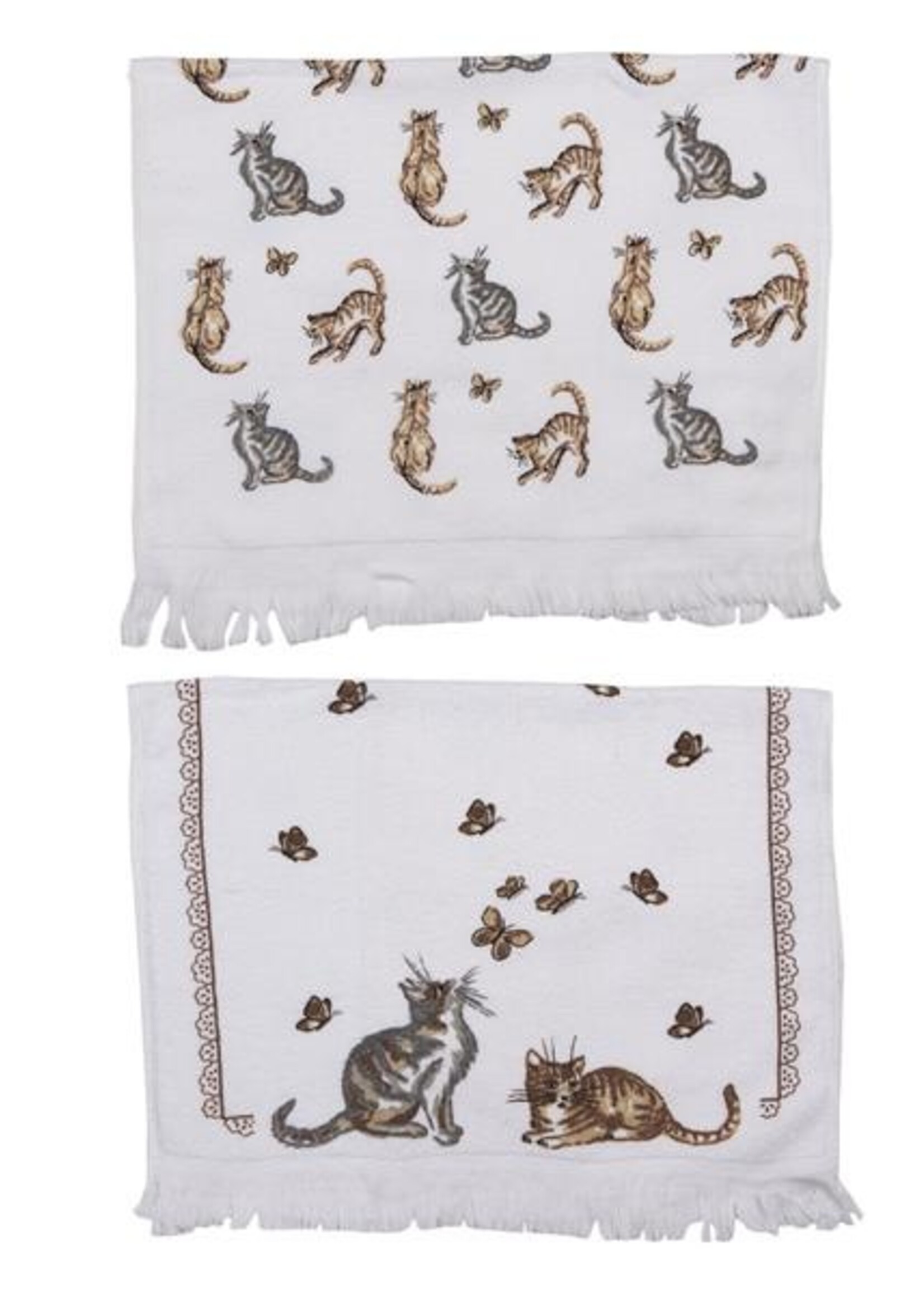 Clayre & Eef Gastendoekjes (2) 40*66 cm CTSET1415