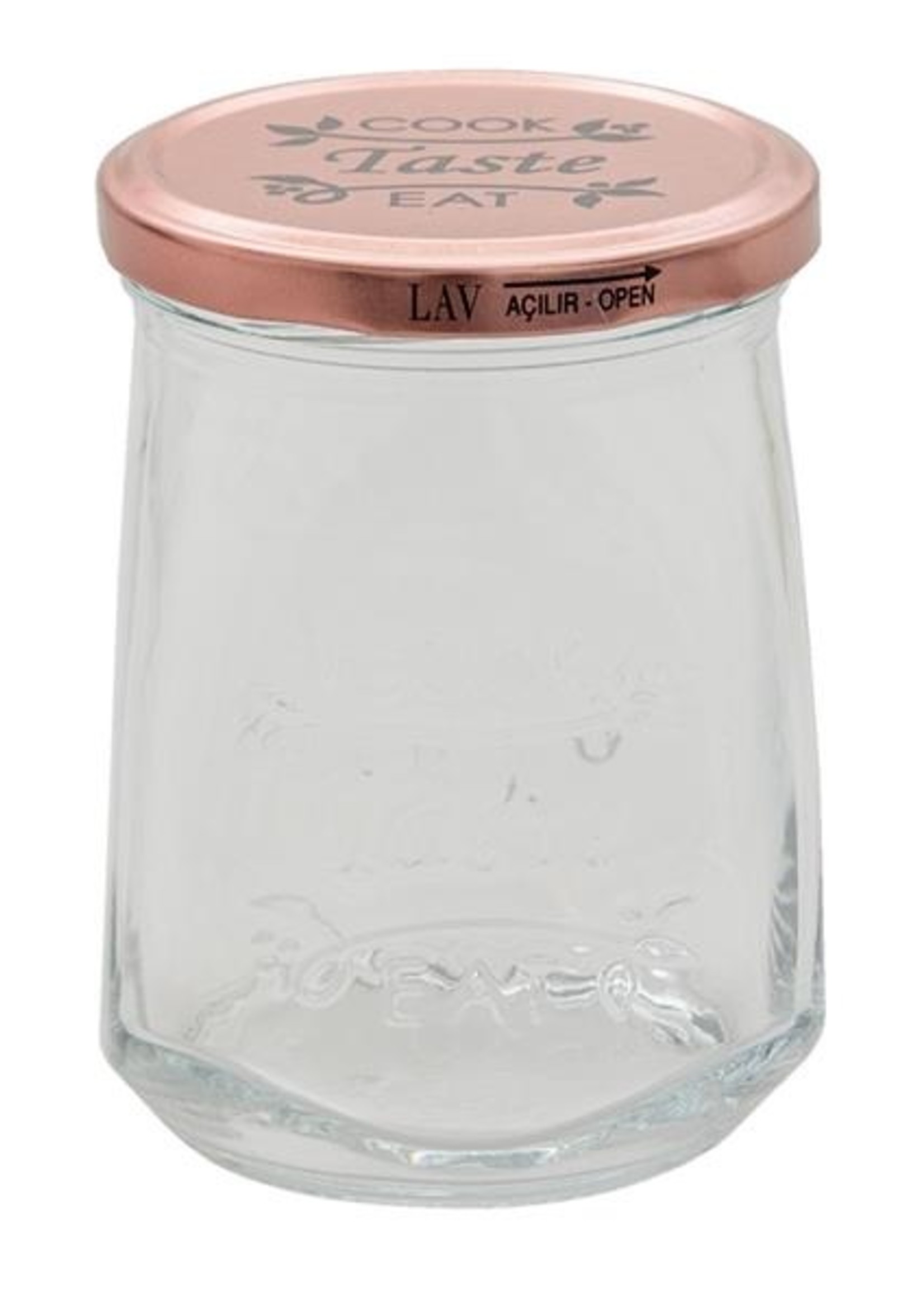 Clayre & Eef Bocal avec couvercle Ø 8*12 cm / 550 ml 6GL3513