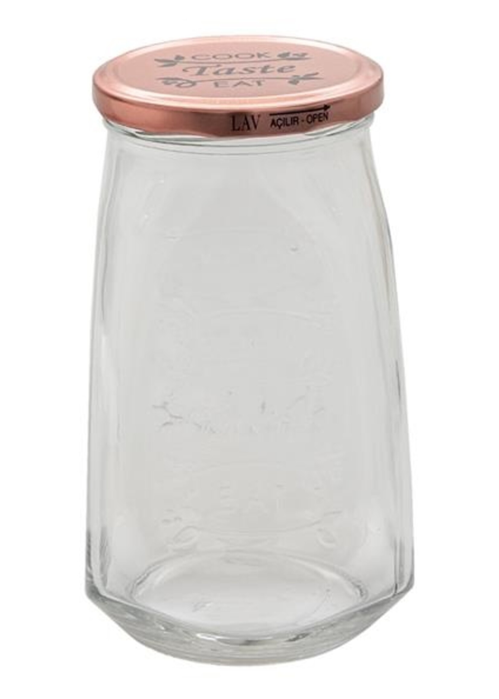 Clayre & Eef Bocal avec couvercle Ø 9*17 cm / 1000 ml 6GL3514