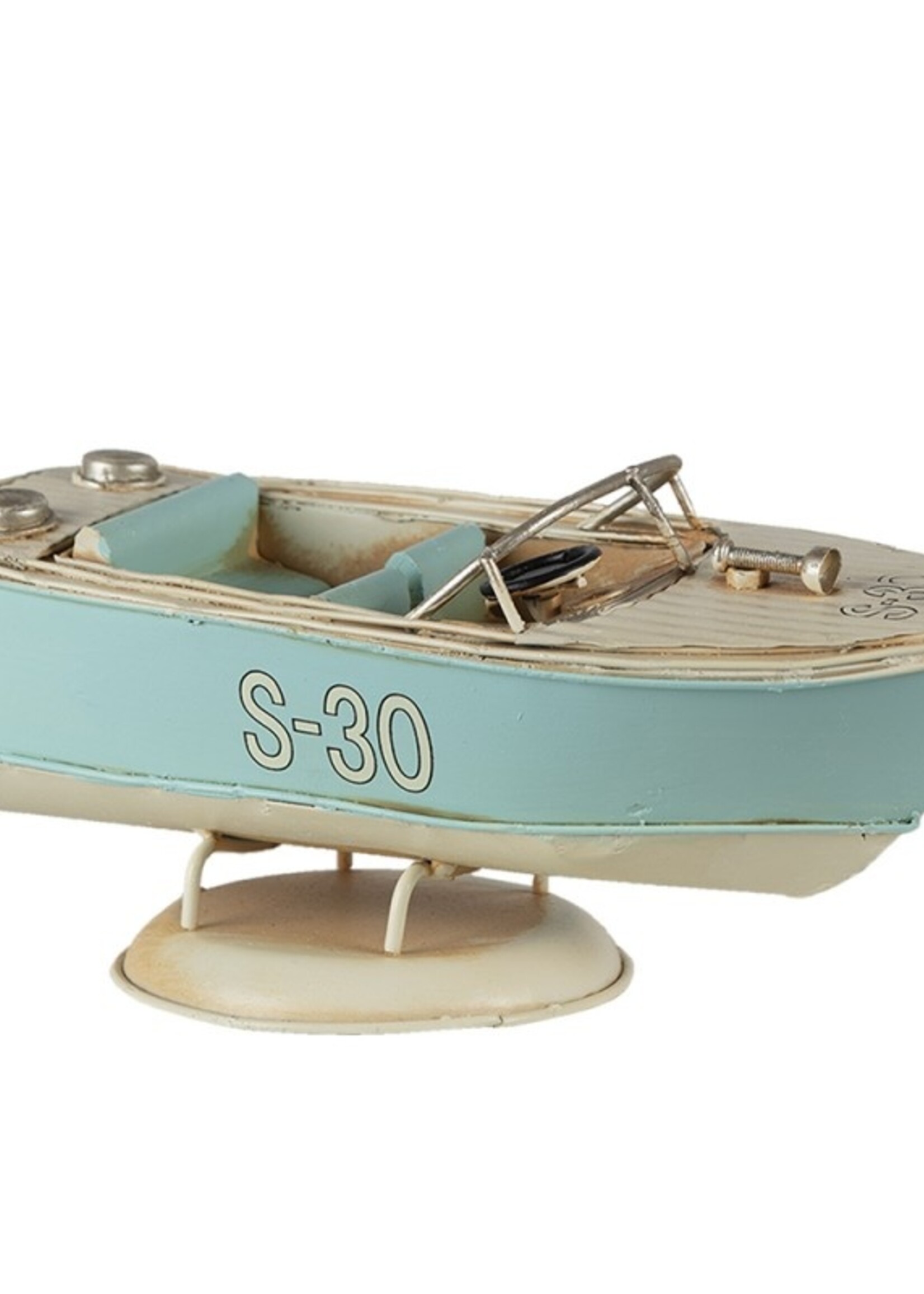 Clayre & Eef Decoratie model boot 18*8*8 cm 6Y4610