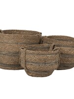 Clayre & Eef Paniers (3) Ø 38*32 / Ø 33*26 / Ø 27*23 cm 6RO0550