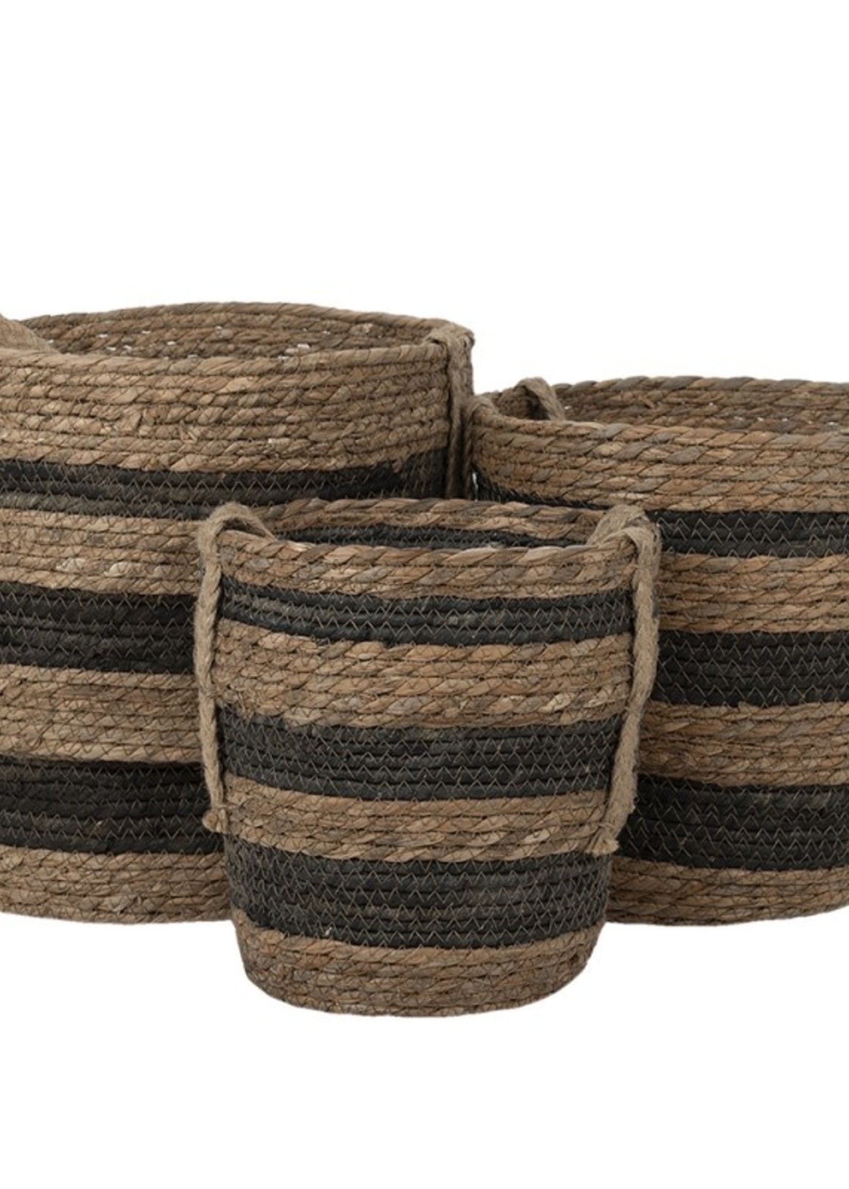 Clayre & Eef Manden (3) Ø 33*33 / Ø 28*30 / Ø 24*26 cm 6RO0549