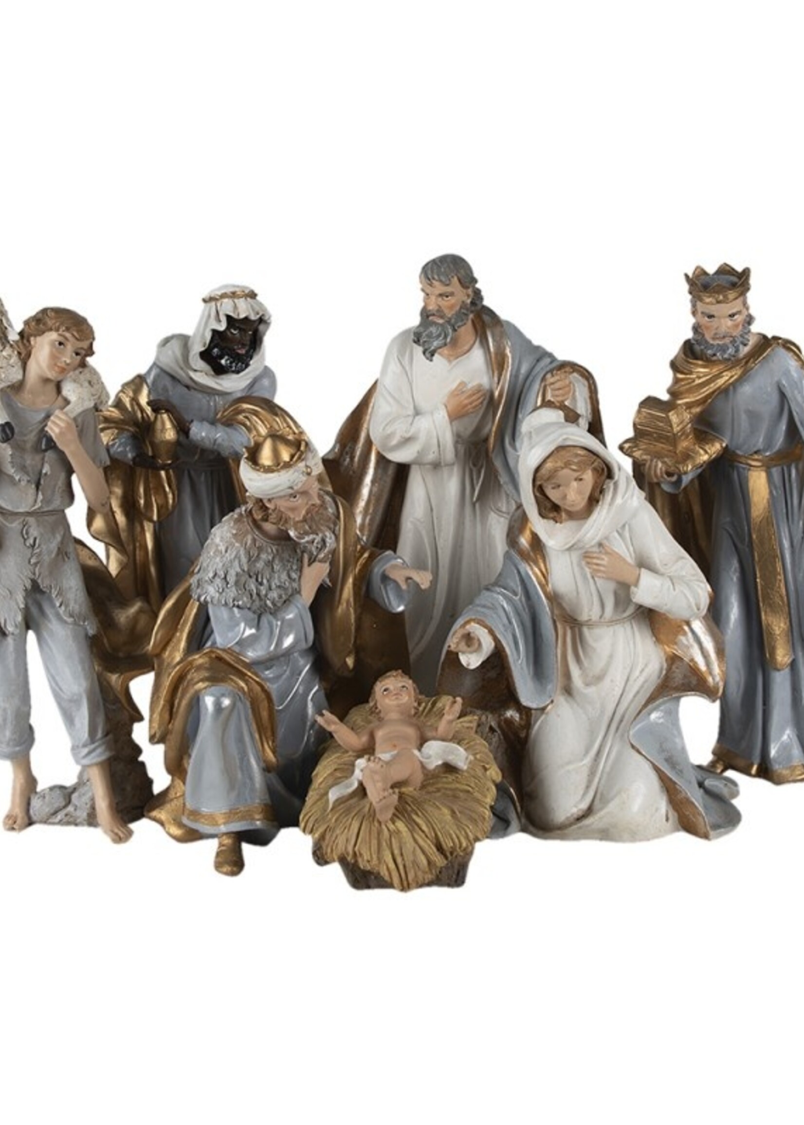 Clayre & Eef Kerstgroep (7) 19*11*30 cm 6PR4753