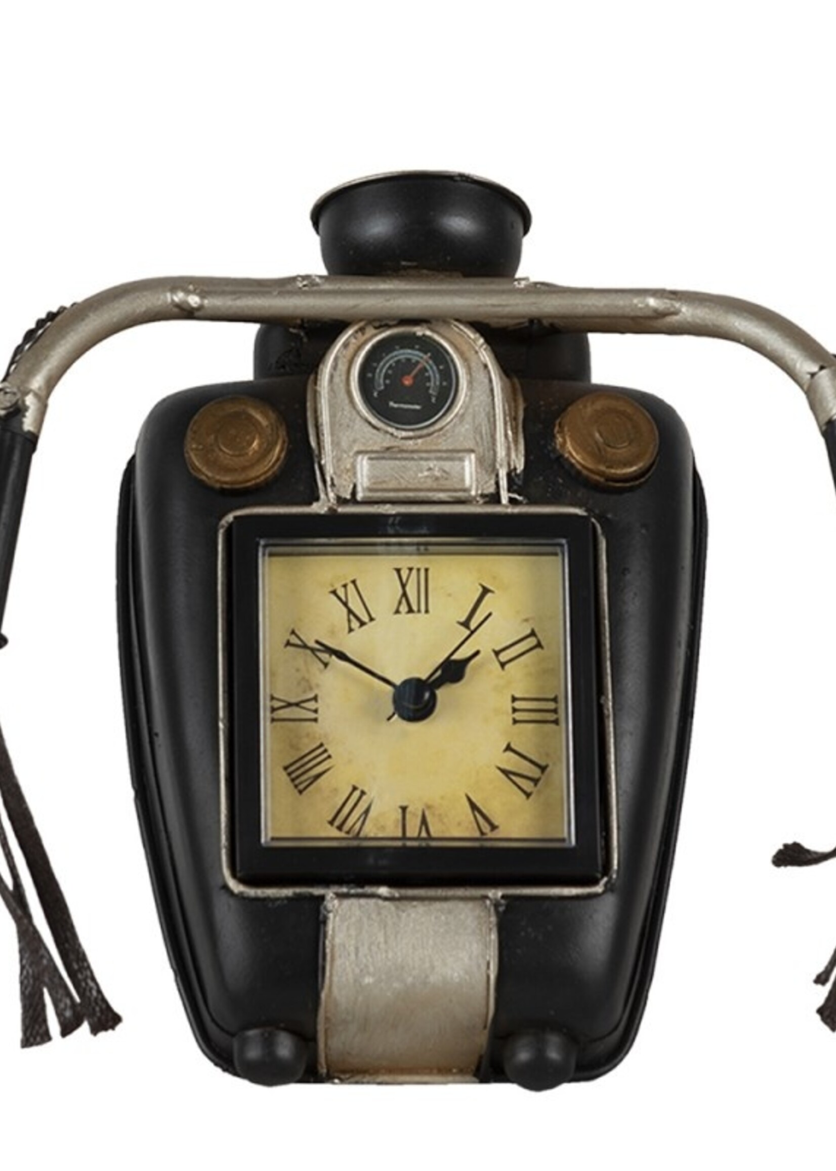 Clayre & Eef Horloge avec moto 21*12*19 cm 6KL0741