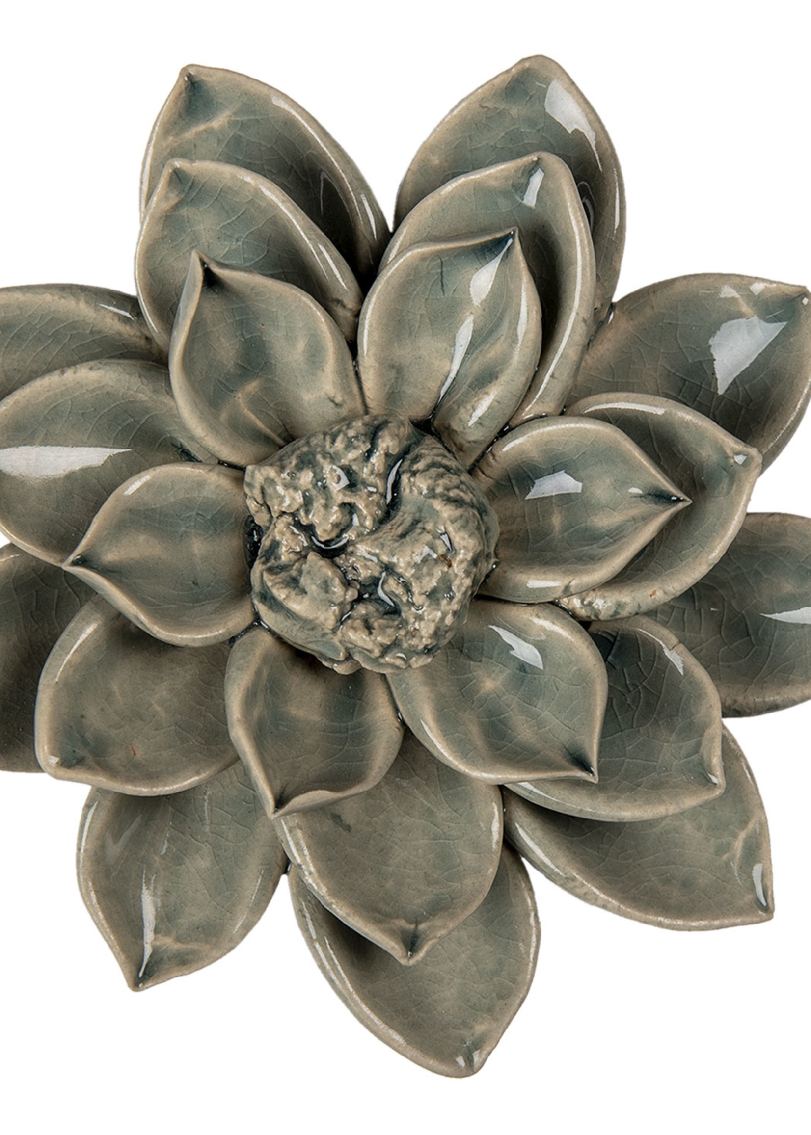 Clayre & Eef Decoratie bloem Ø 14*4 cm 6CE1331