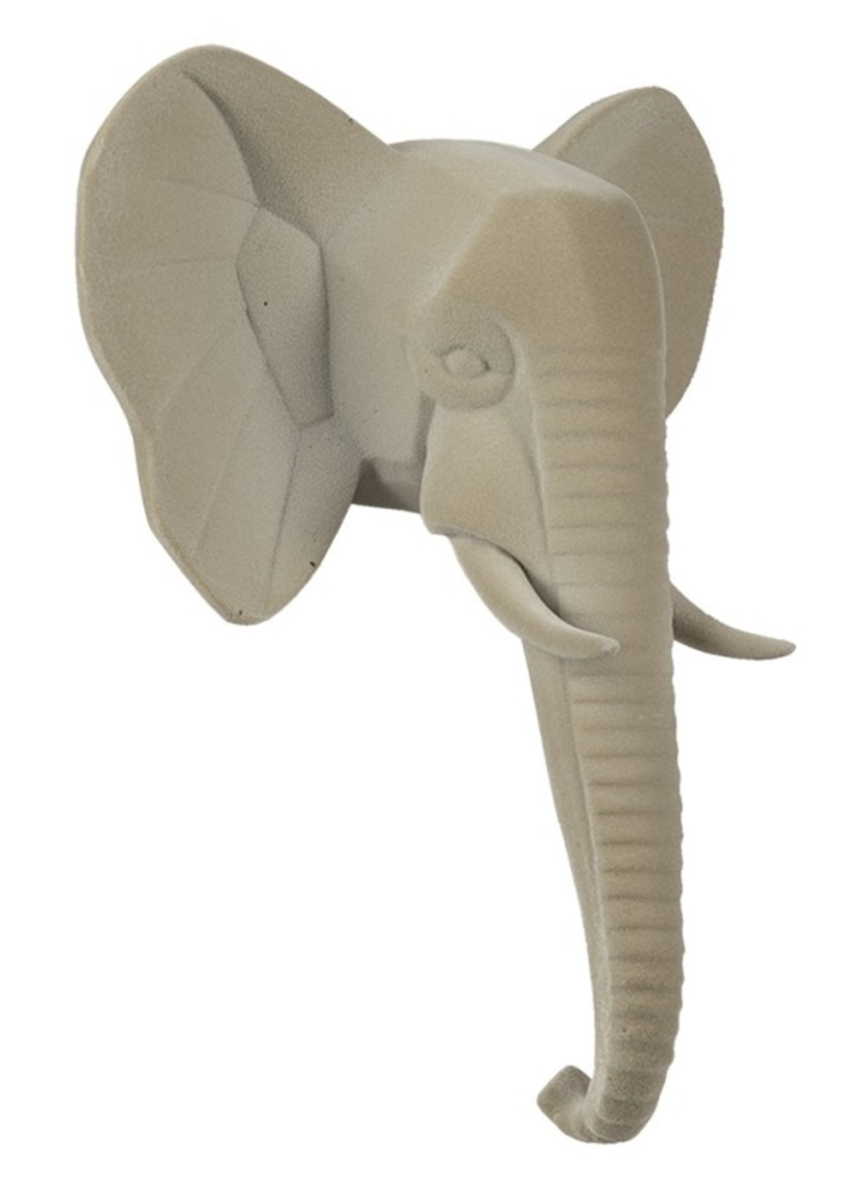 Clayre & Eef Wanddecoratie olifant 17*8*21 cm 6PR3526