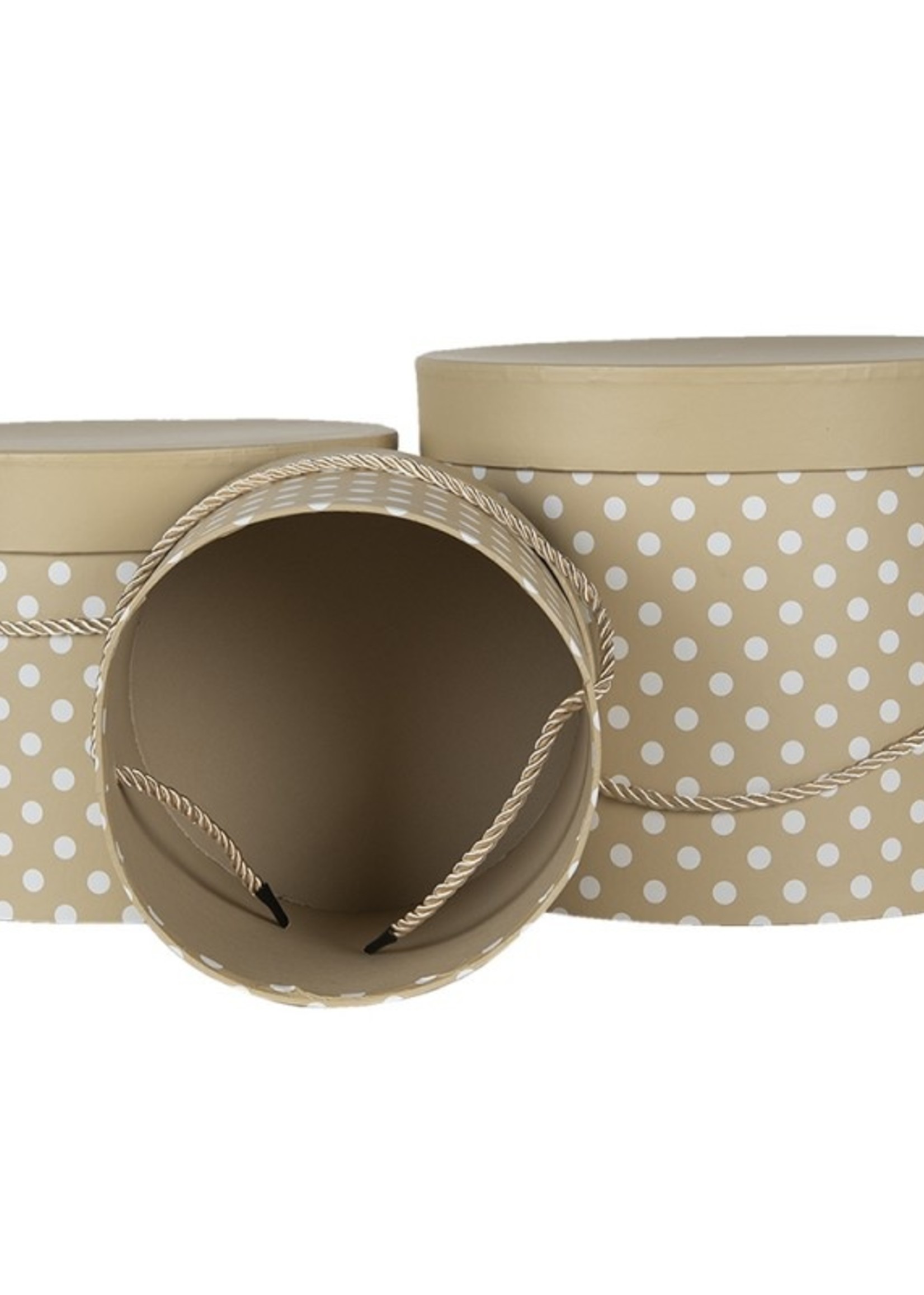 Clayre & Eef Hoedendoos (3) Ø 23*20 / Ø 20*17 / Ø 17*14 cm 65009