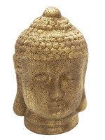 Clayre & Eef Decoratie hoofd Boeddha 14*14*23 cm 6CE1304