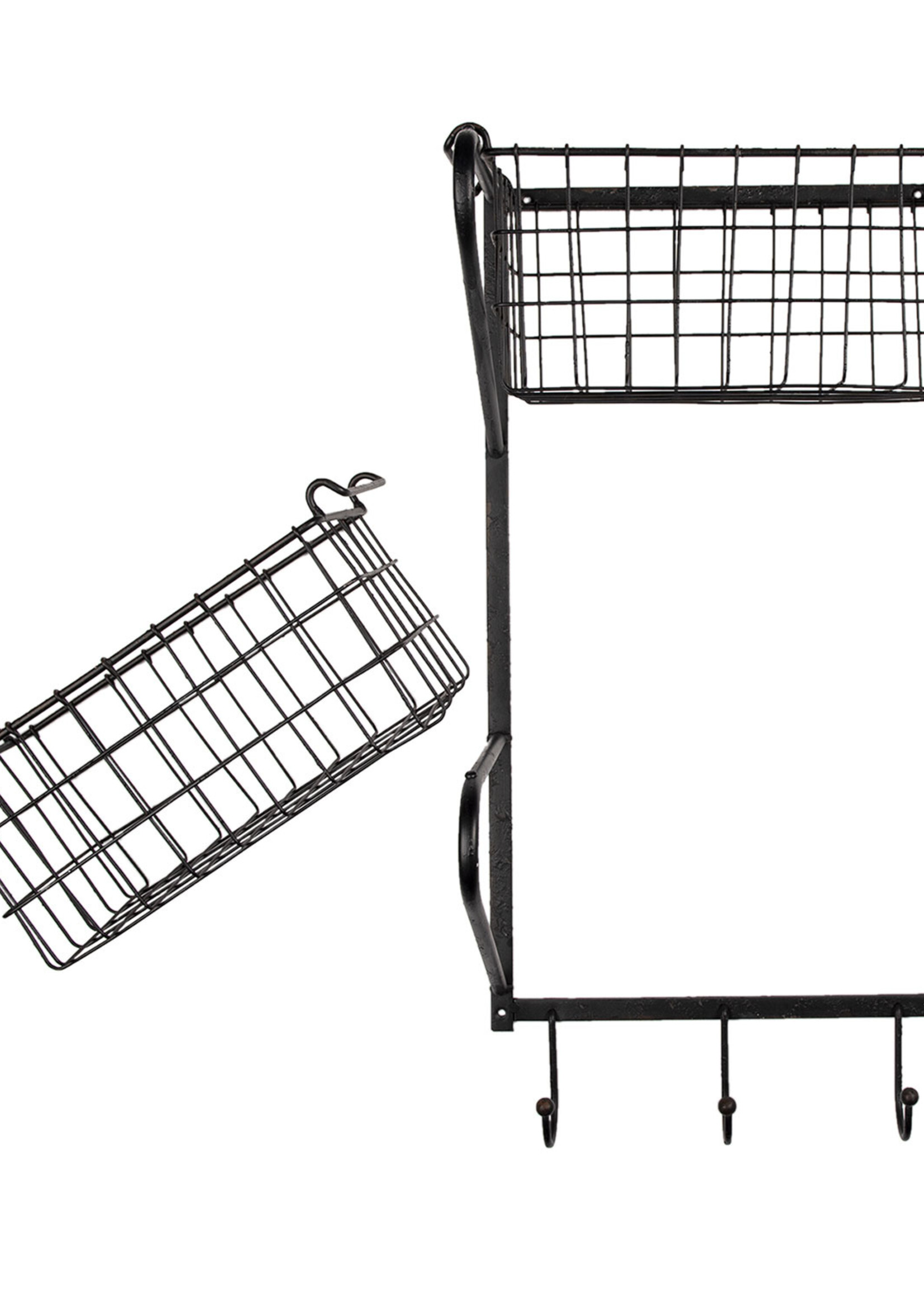 Clayre & Eef Étagère murale 31*22*63 cm 5Y0965