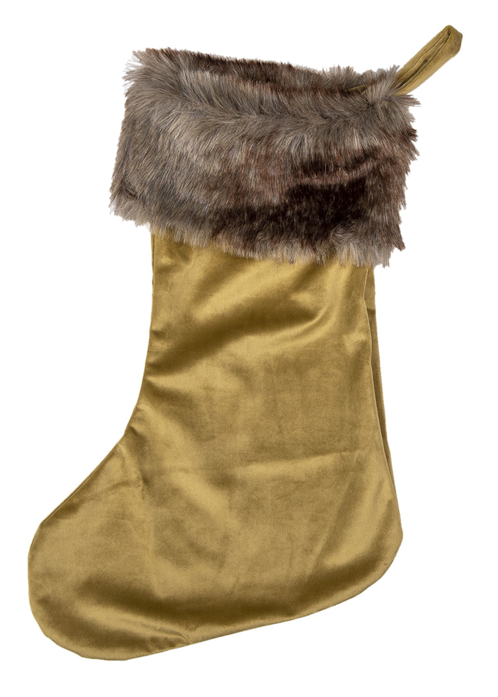 Clayre & Eef Decoratie kerstsok 30*45 cm 64956