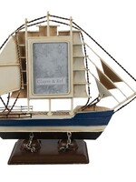 Clayre & Eef Modèle bateau/Cadre photo 27*9*24 cm 2F0843