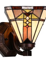 Clayre & Eef Wandlamp Tiffany 25*20 cm E27/max 1*40W 5LL-6100