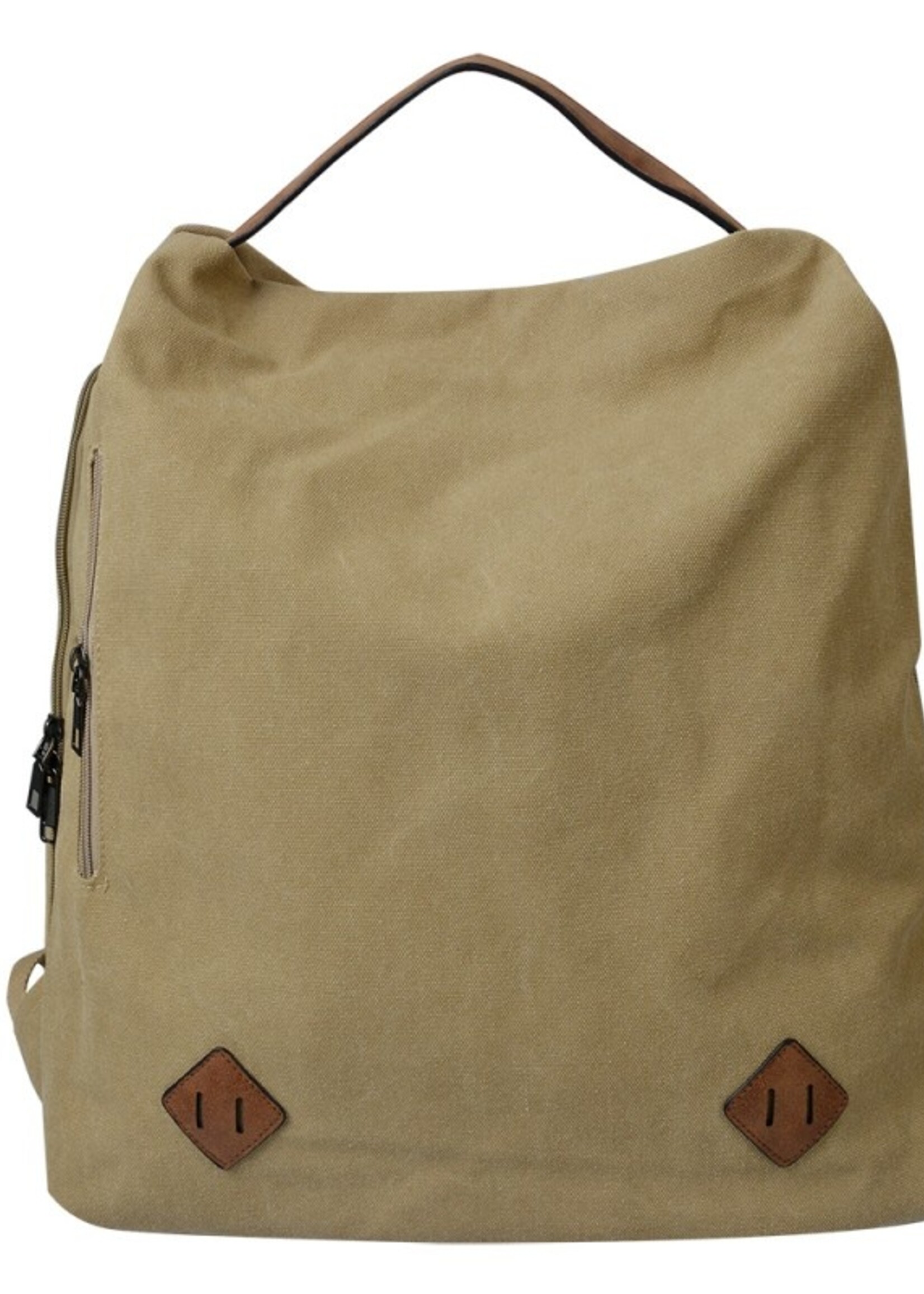 Clayre & Eef Rugzak 38*12*40 cm beige JZBG0255BE