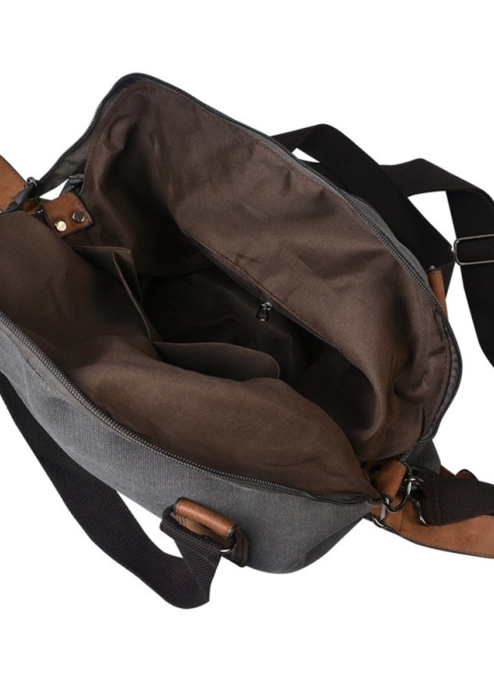 Clayre & Eef Tas 35*12*33 cm grijs JZBG0253G