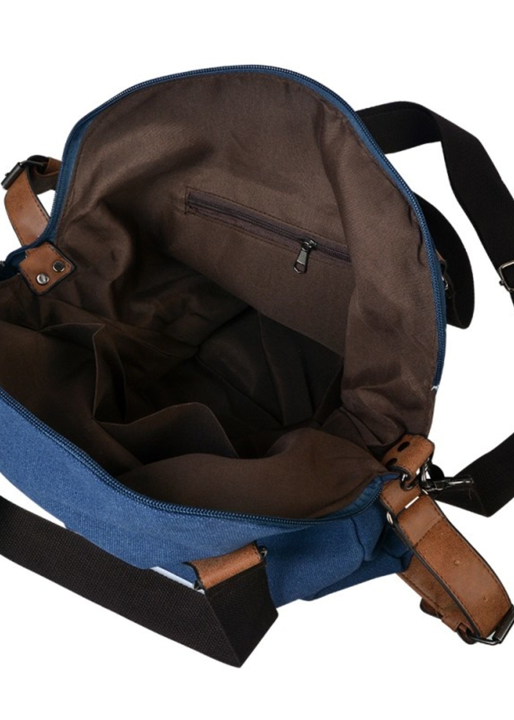 Clayre & Eef Sac 35*12*33 cm bleu JZBG0253BL