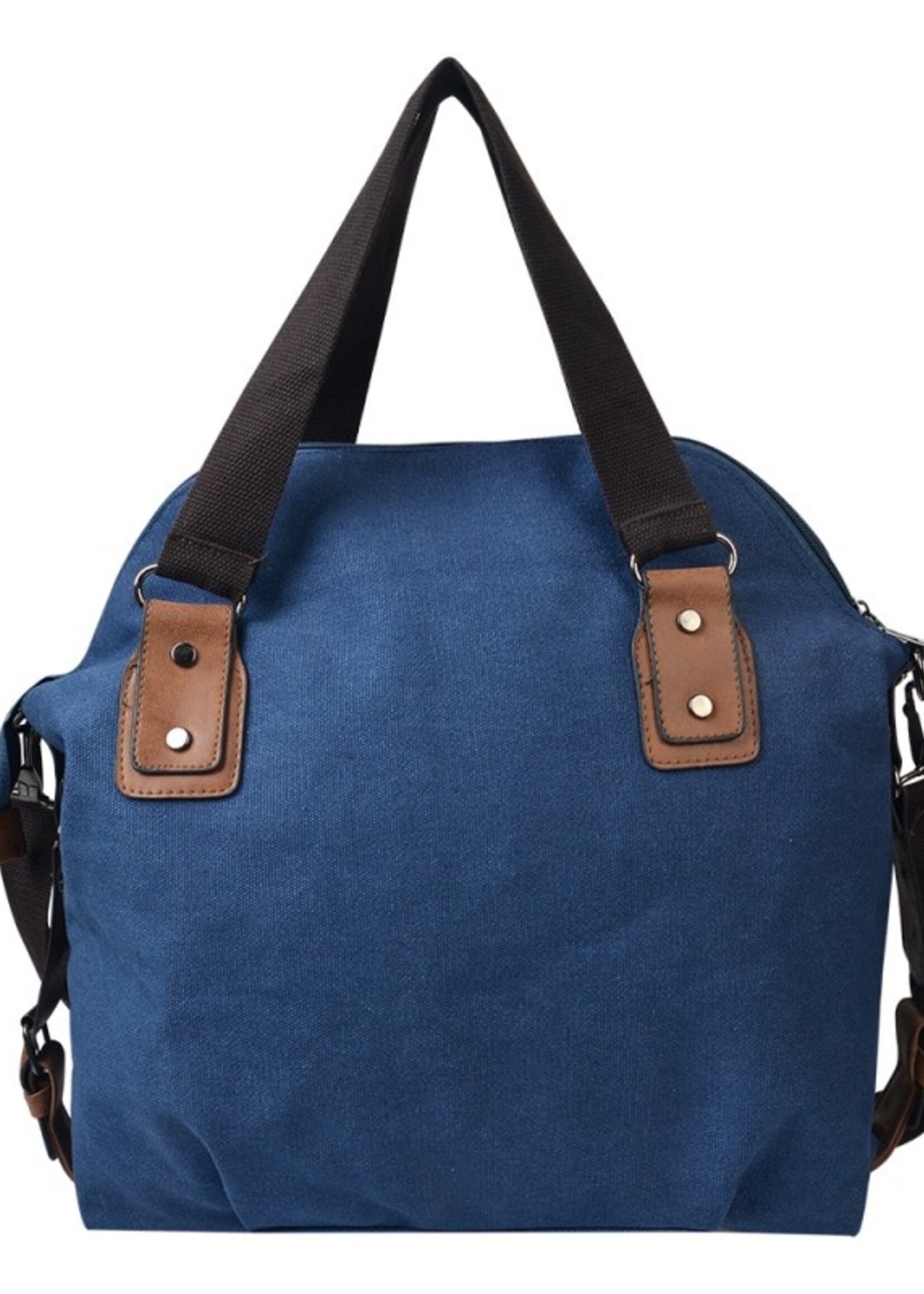 Clayre & Eef Sac 35*12*33 cm bleu JZBG0253BL