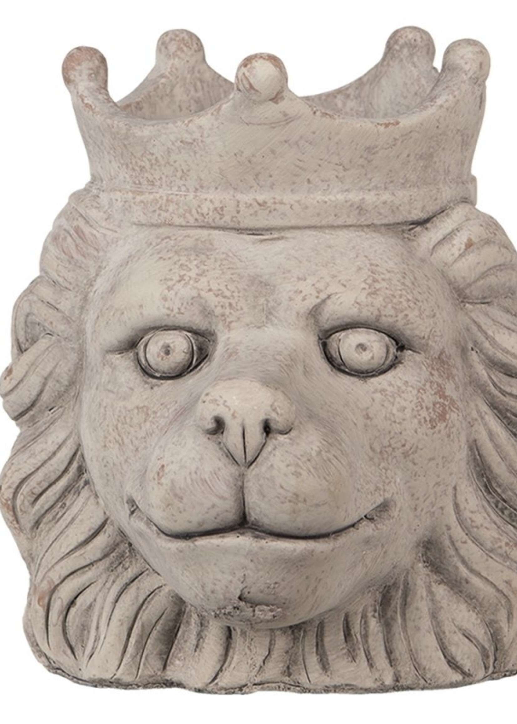 Clayre & Eef Decoratie leeuw 21*19*20 cm 6TE0402