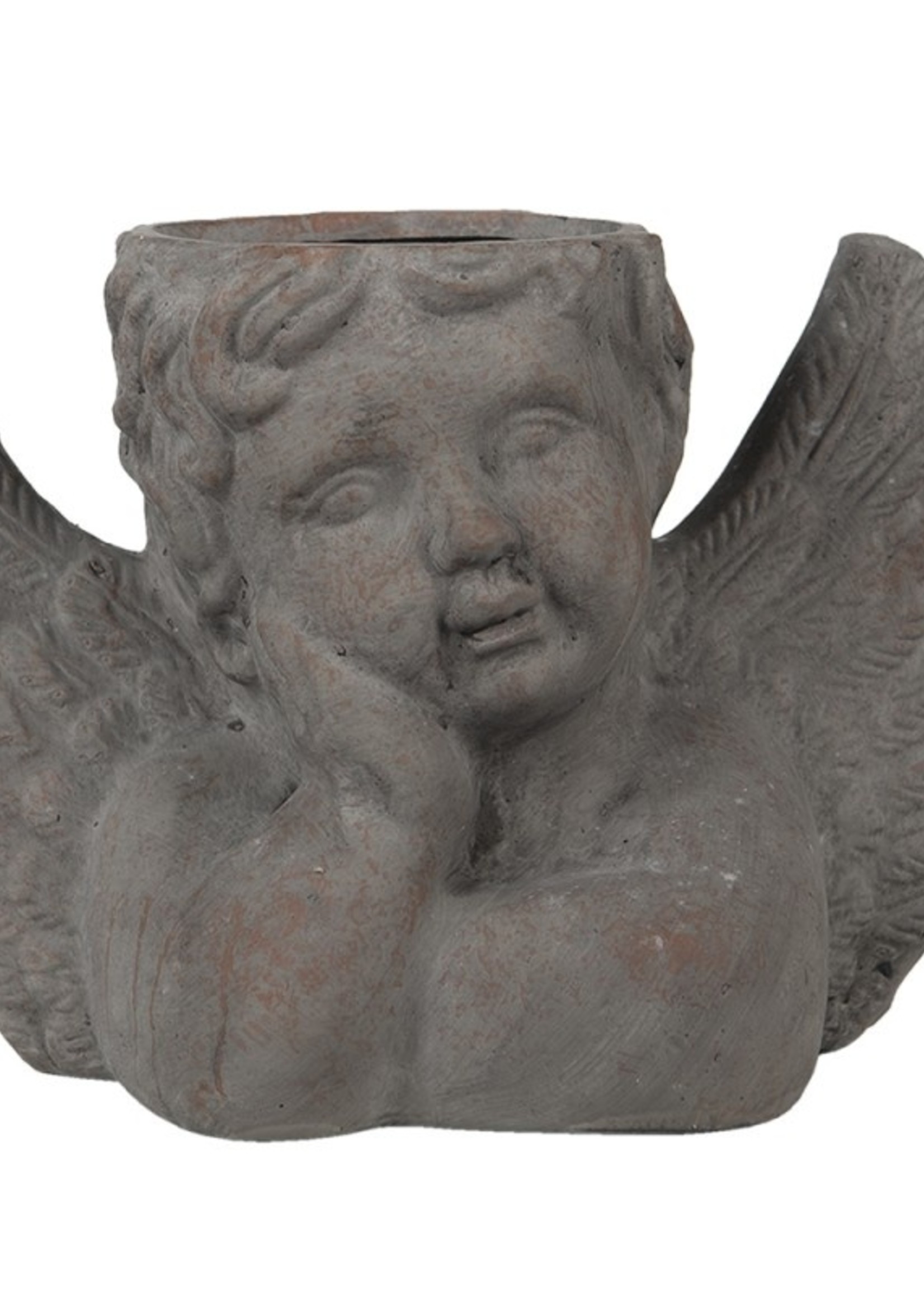 Clayre & Eef Pot de fleur ange 30*13*20 cm 6TE0401