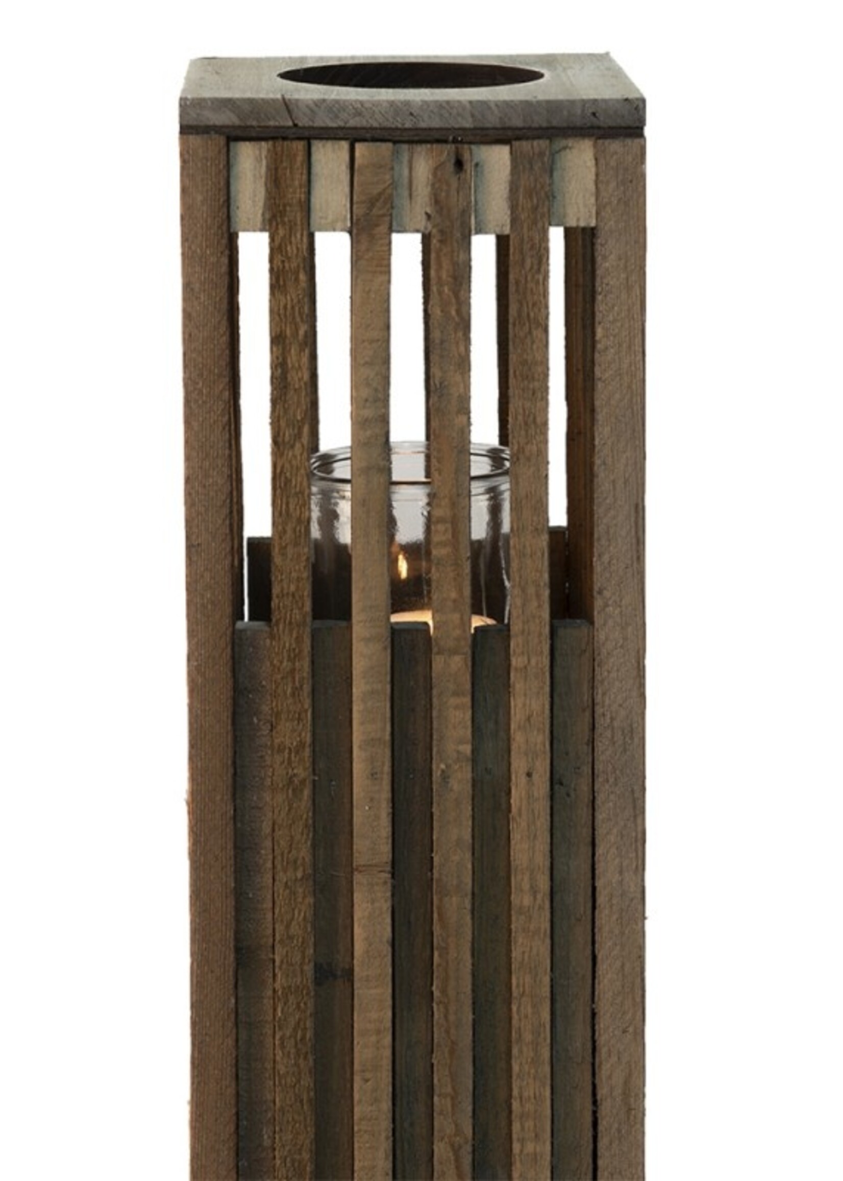 Clayre & Eef Windlicht 14*14*54 cm 6H2087