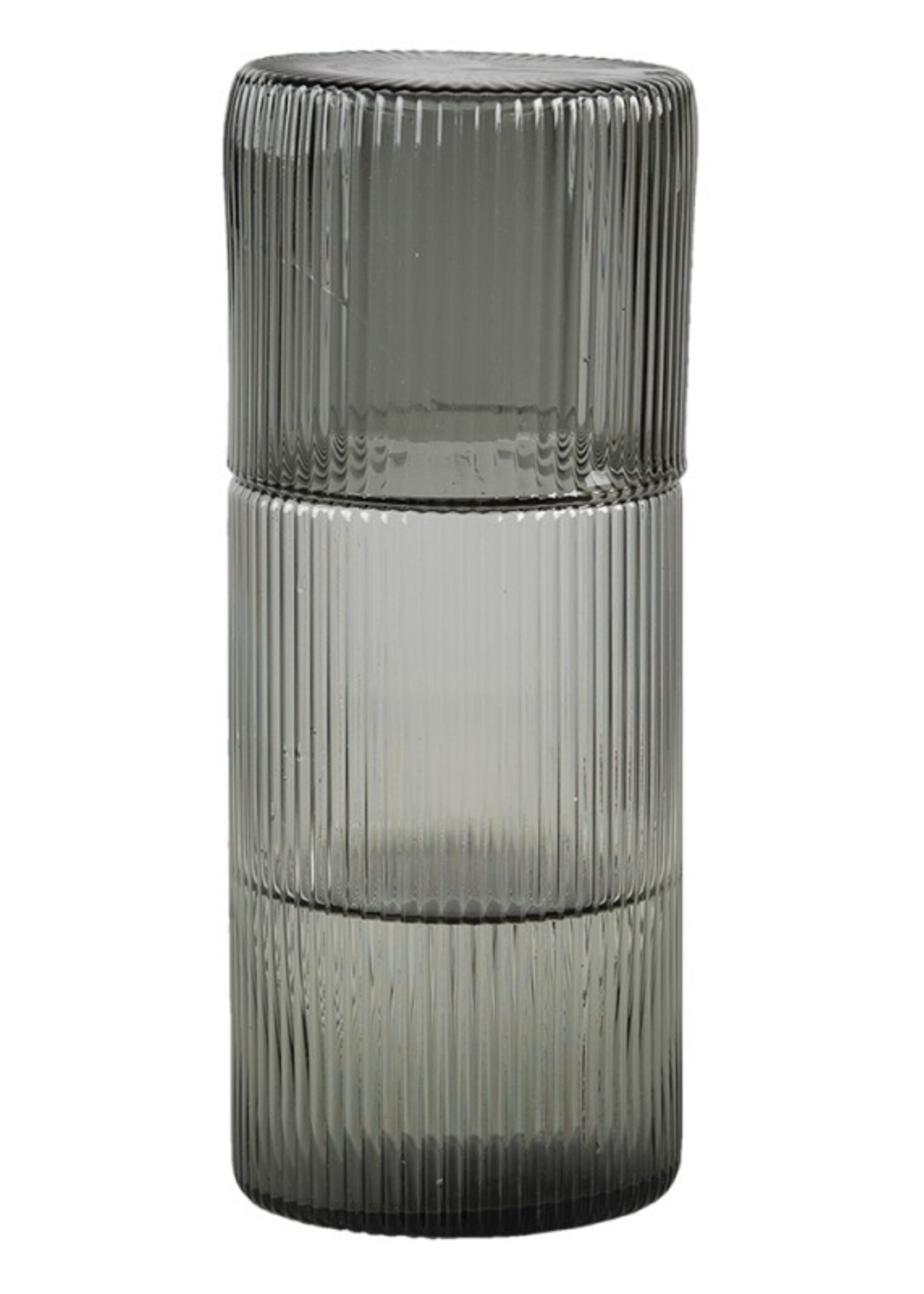 Clayre & Eef Carafe avec verre Ø 7*18 cm 6GL3257