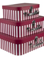 Clayre & Eef Décoration valise (3) 30*22*10/25*19*9/20*16*8 cm 65018