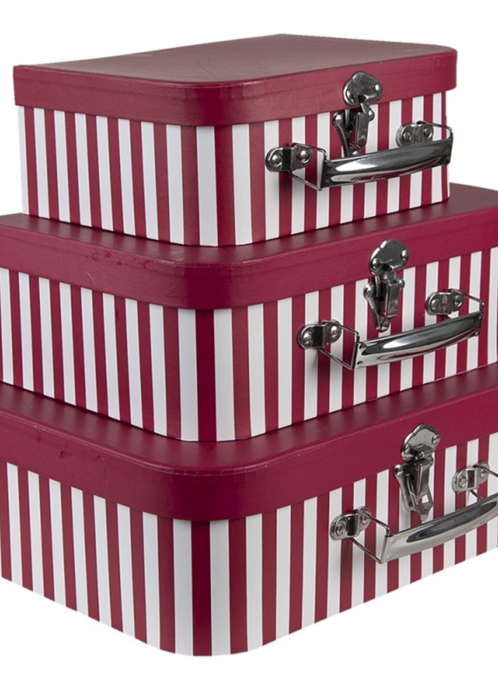 Clayre & Eef Décoration valise (3) 30*22*10/25*19*9/20*16*8 cm 65018