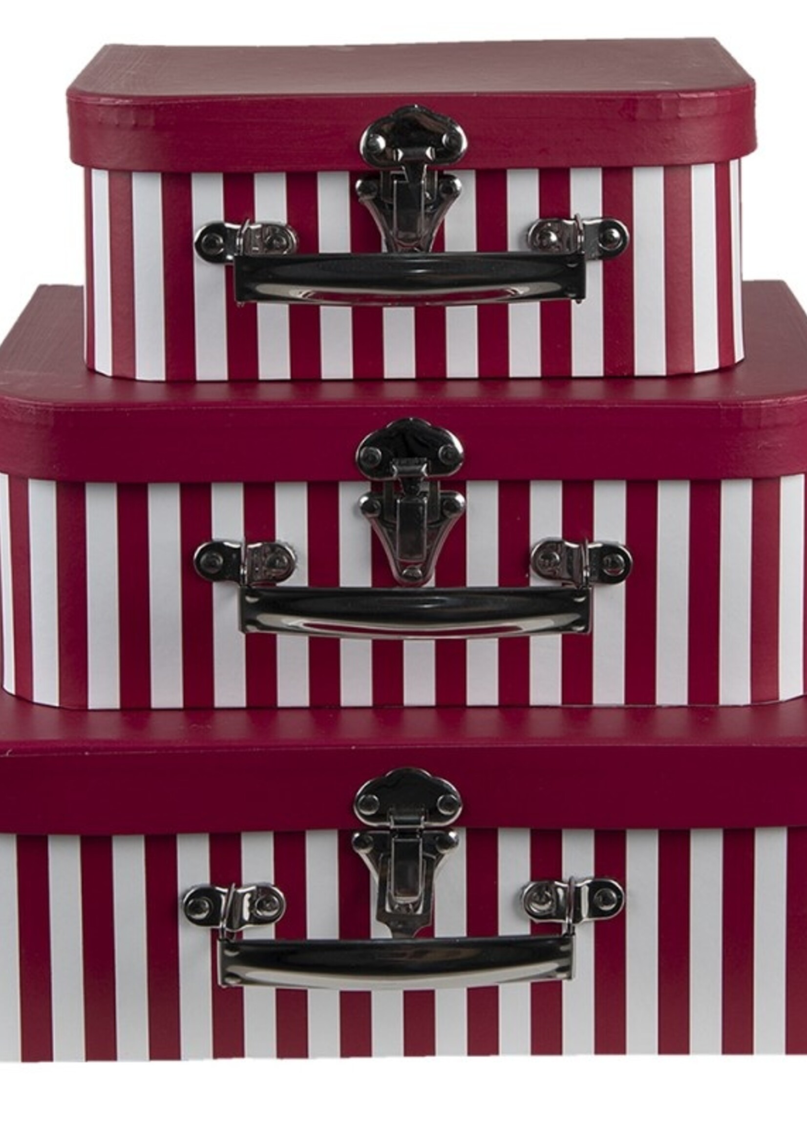 Clayre & Eef Décoration valise (3) 30*22*10/25*19*9/20*16*8 cm 65018