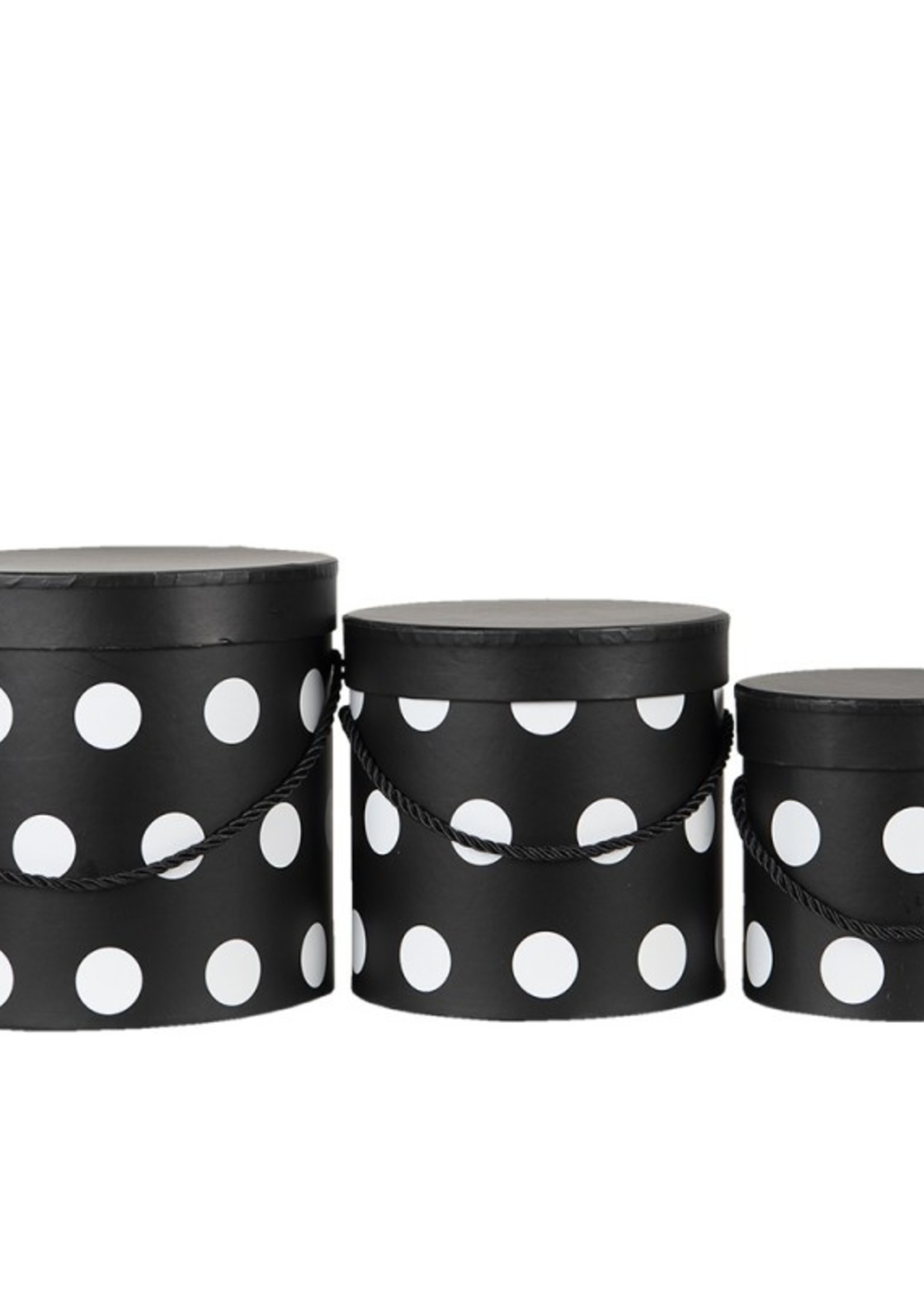 Clayre & Eef Hoedendoos (3) Ø 17*17 / Ø 15*15 / Ø 12*12 cm 65006