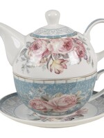 Clayre & Eef Tea for one 16*10*14 cm / 400 ml / 250 ml PECTEFO