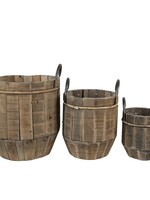 Clayre & Eef Planthouder (3) Ø 25*30 / Ø 19*19 / Ø 14*14 cm 6H2091