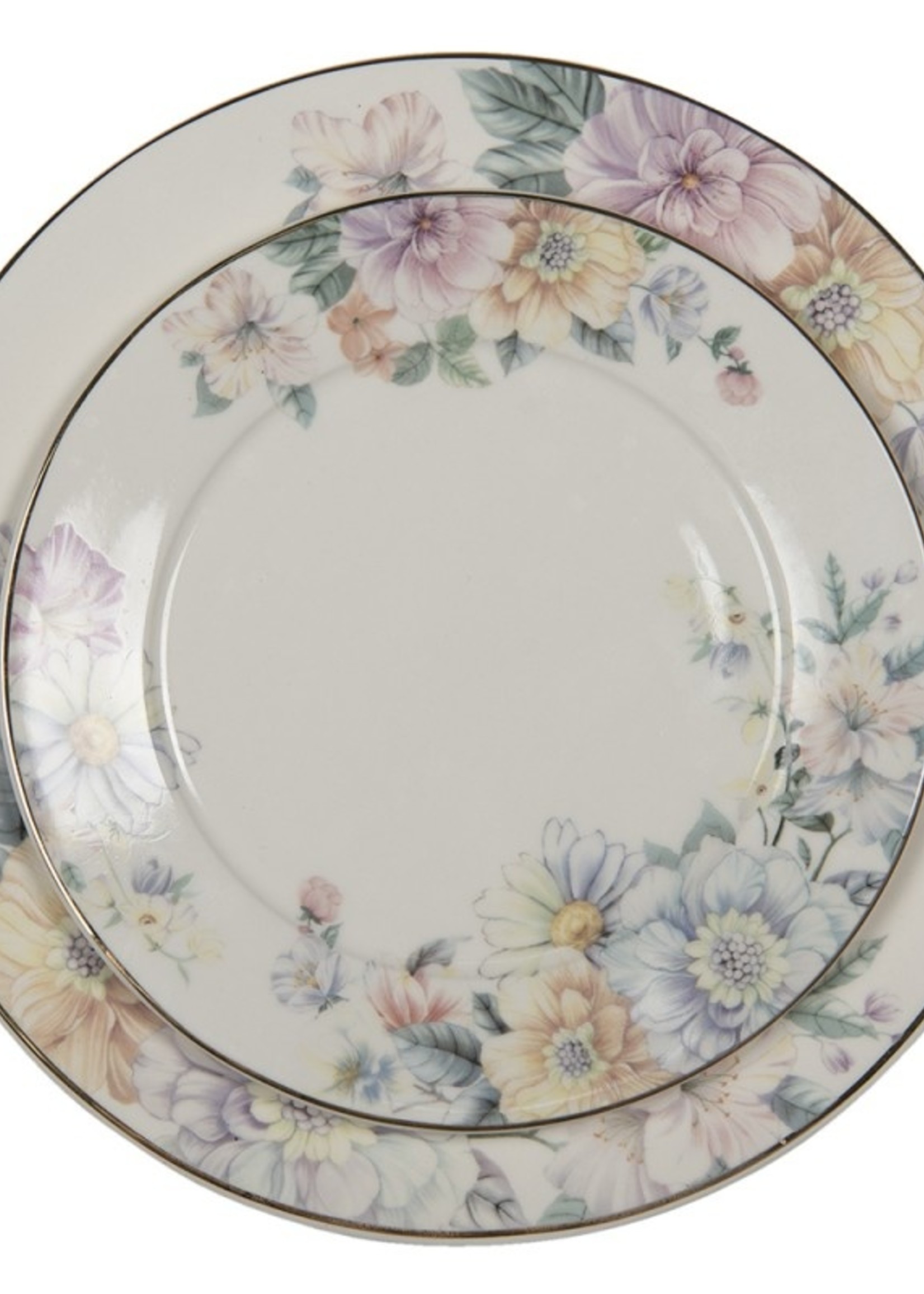 Clayre & Eef Petite assiette Ø 20*2 cm FLODP