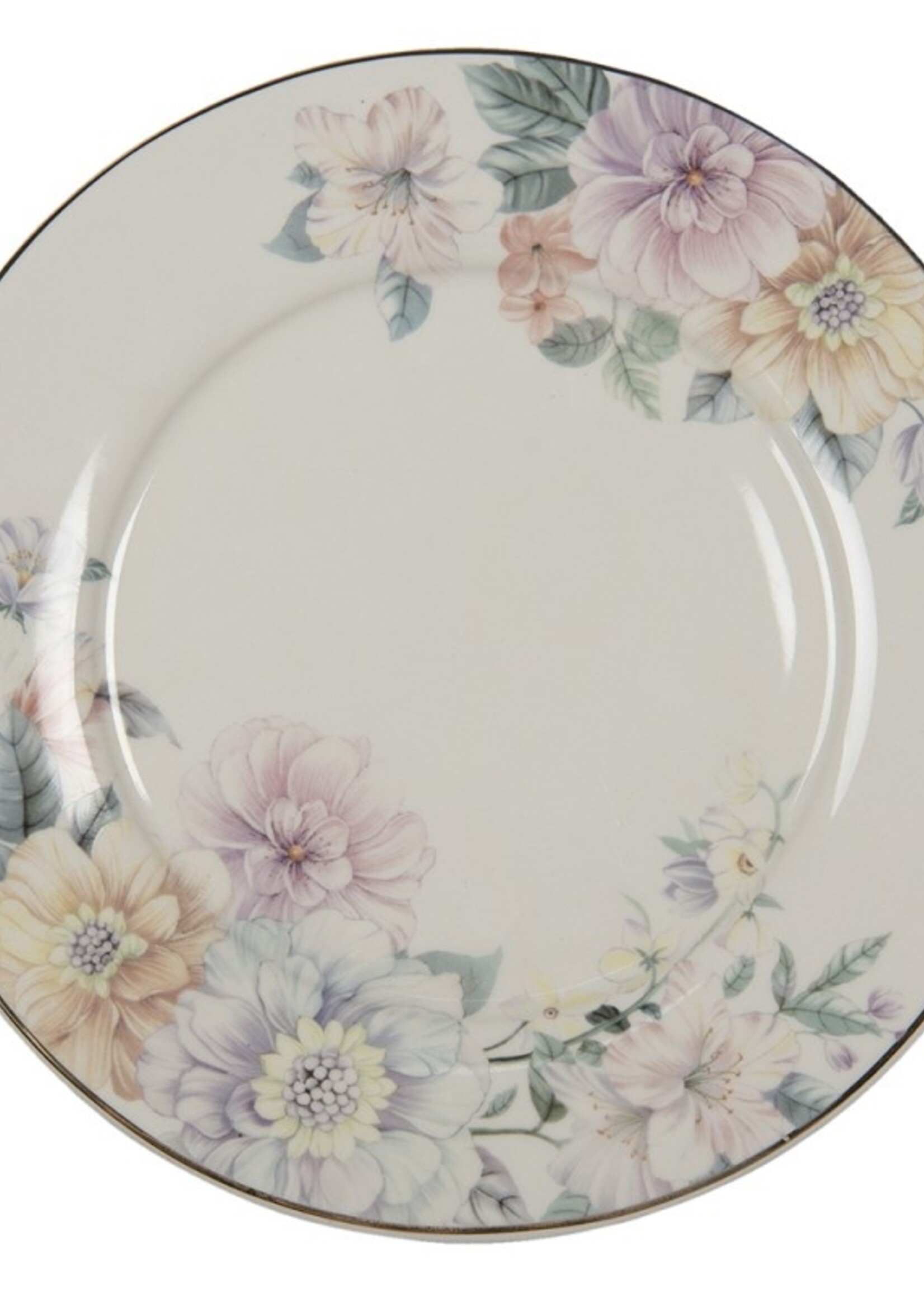 Clayre & Eef Grande assiette Ø 26*2 cm FLOFP