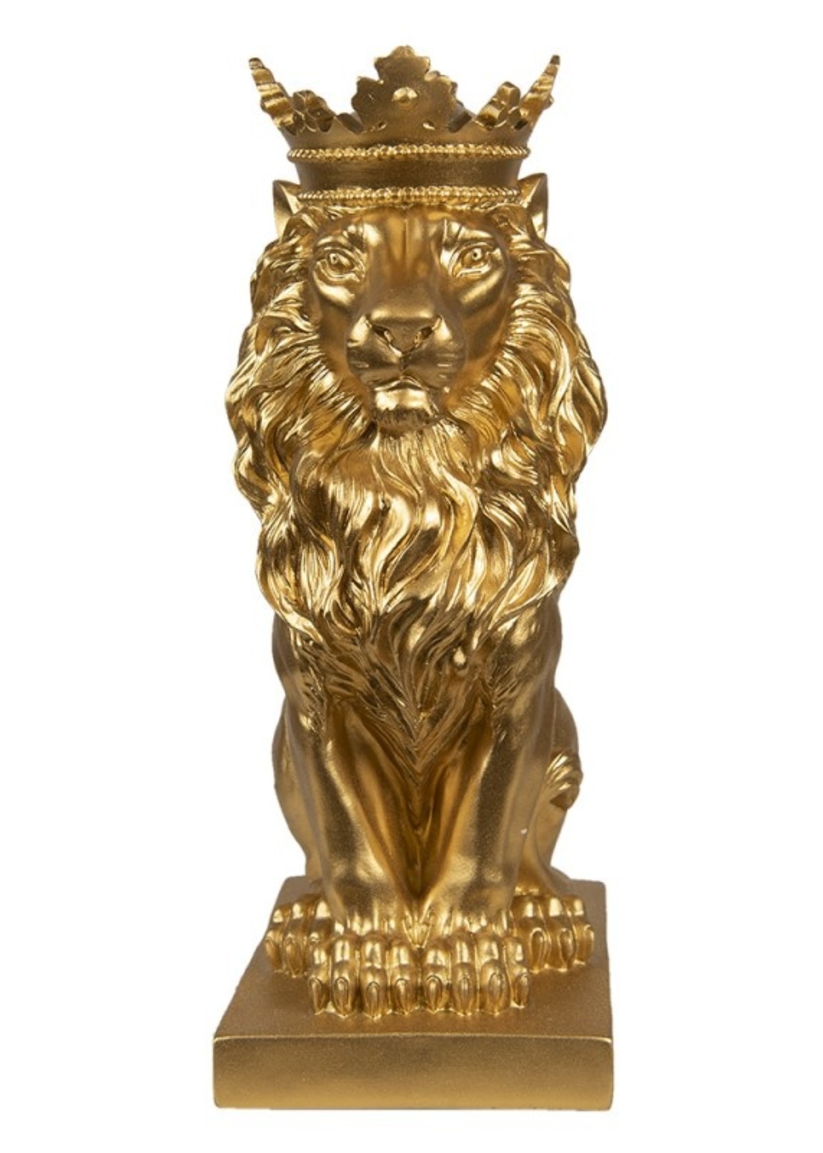 Clayre & Eef Décoration lion 13*21*34 cm 6PR4766