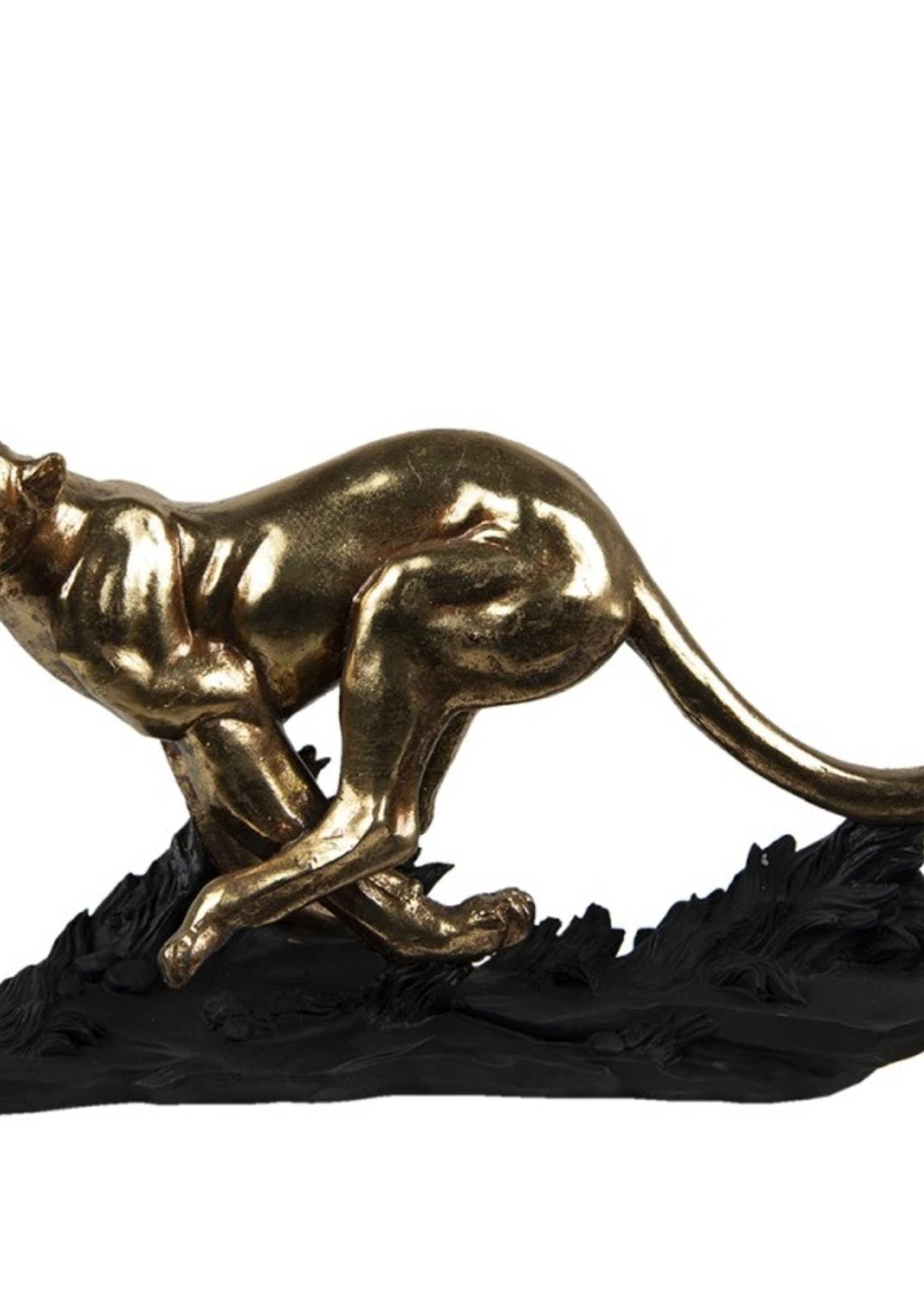 Clayre & Eef Decoratie luipaard 39*13*24 cm 6PR4765