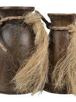 Clayre & Eef Decoratieve pot (2) Ø 15*25 / Ø 13*23 cm 6PR3529