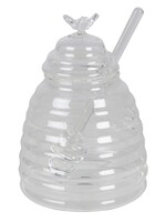Clayre & Eef Pot à miel avec cuillère Ø 10*14 cm / 450 ml 6GL3466