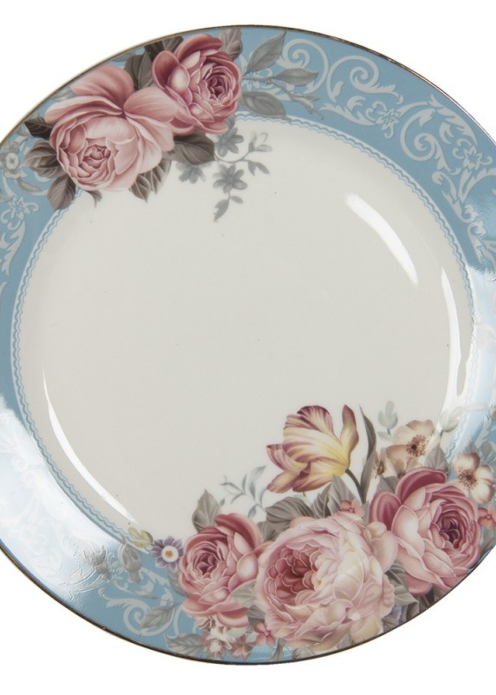 Clayre & Eef Groot bord Ø 26*2 cm PECFP