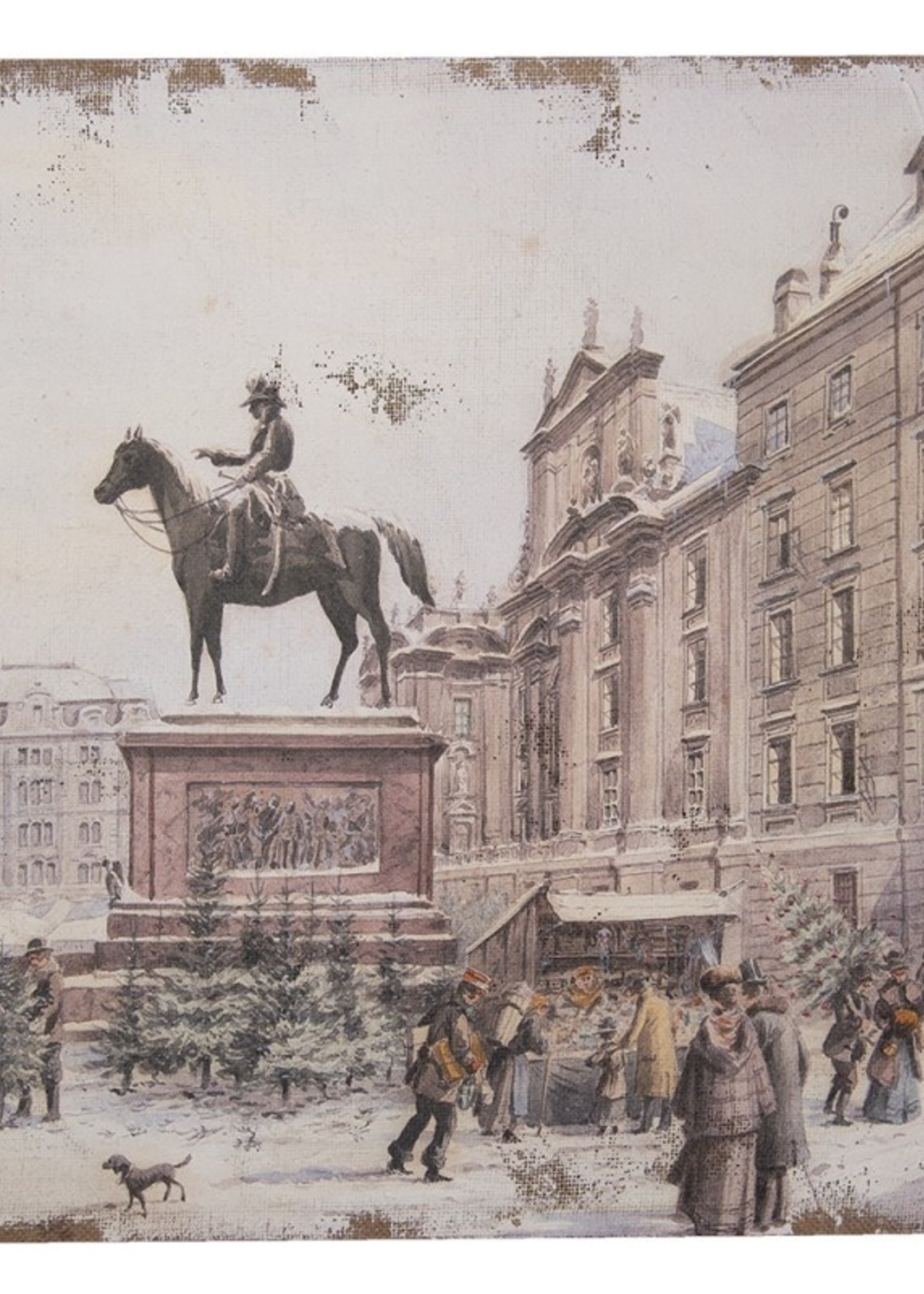 Clayre & Eef Peinture 60*3*60 cm 50622