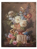 Clayre & Eef Peinture vase avec fleurs 60*3*80 cm 50631