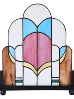 Clayre & Eef Glaspaneel Tiffany staand 30*3*25 cm 5LL-6116