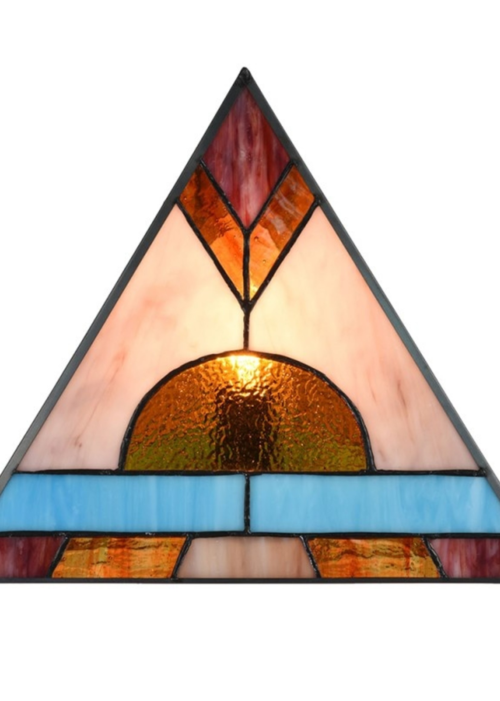 Clayre & Eef Tafellamp Tiffany 26*26*30 cm 5LL-6118