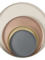 Clayre & Eef Dienblad (set van 4) Ø 40*3 / Ø 30*3 / Ø 23*3 / Ø 20*3 cm 6Y4634