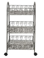 Clayre & Eef Rek met manden 37*26*80 cm 5Y0982