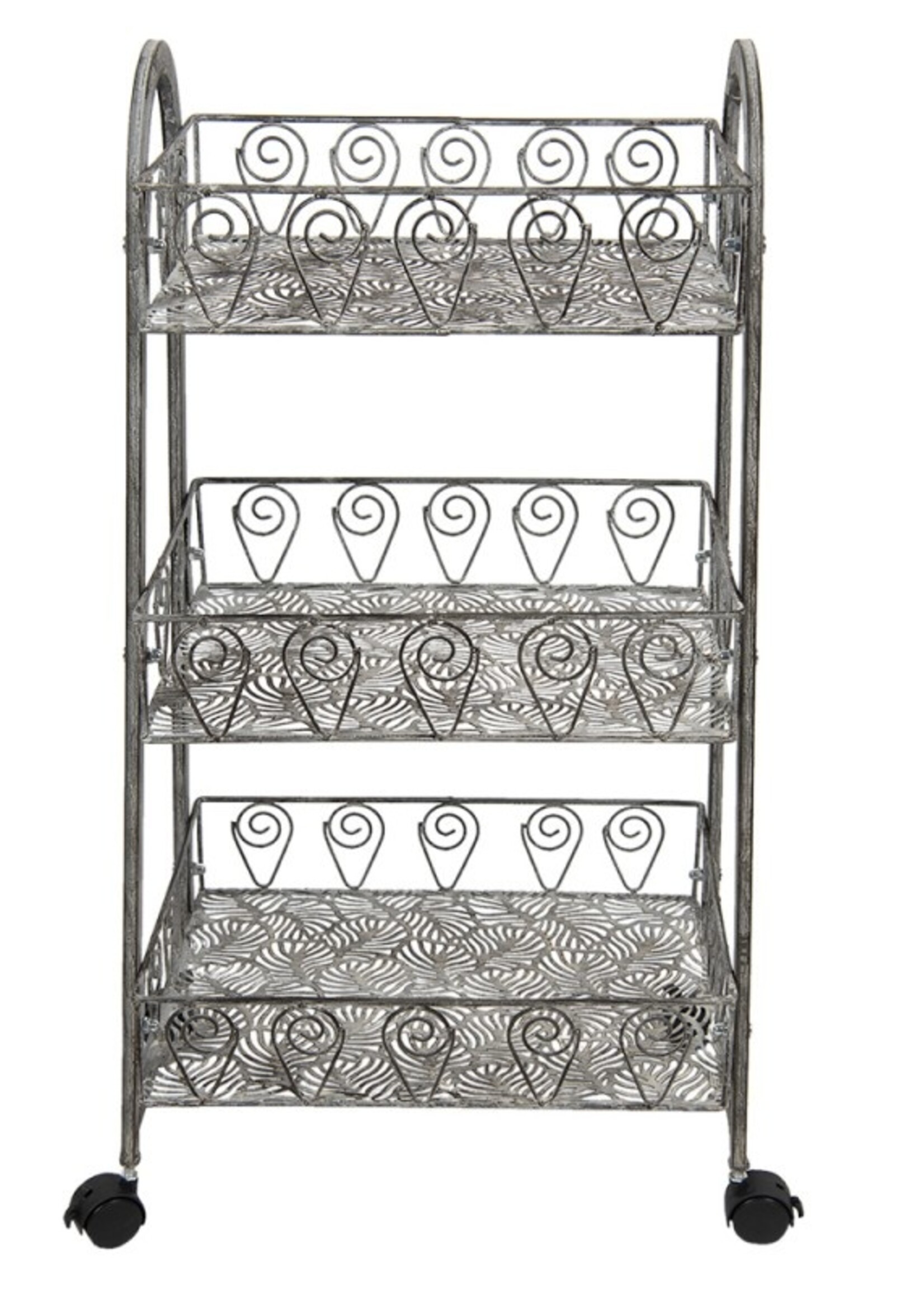 Clayre & Eef Étagère avec paniers 37*26*80 cm 5Y0982