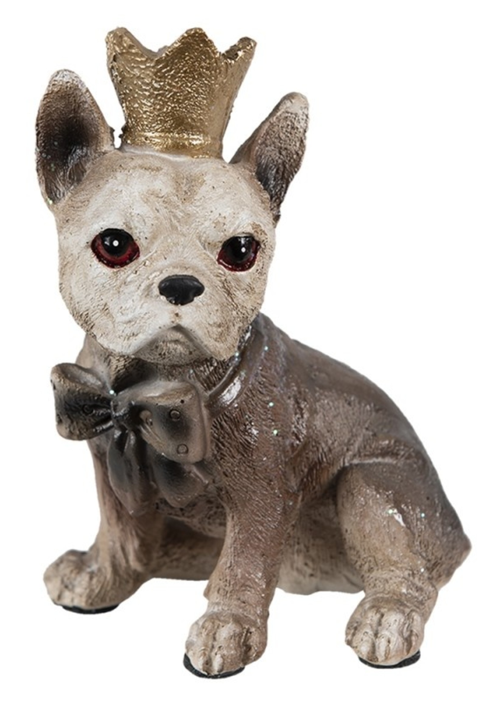 Clayre & Eef Decoratie hond 7*6*11 cm 6PR3515