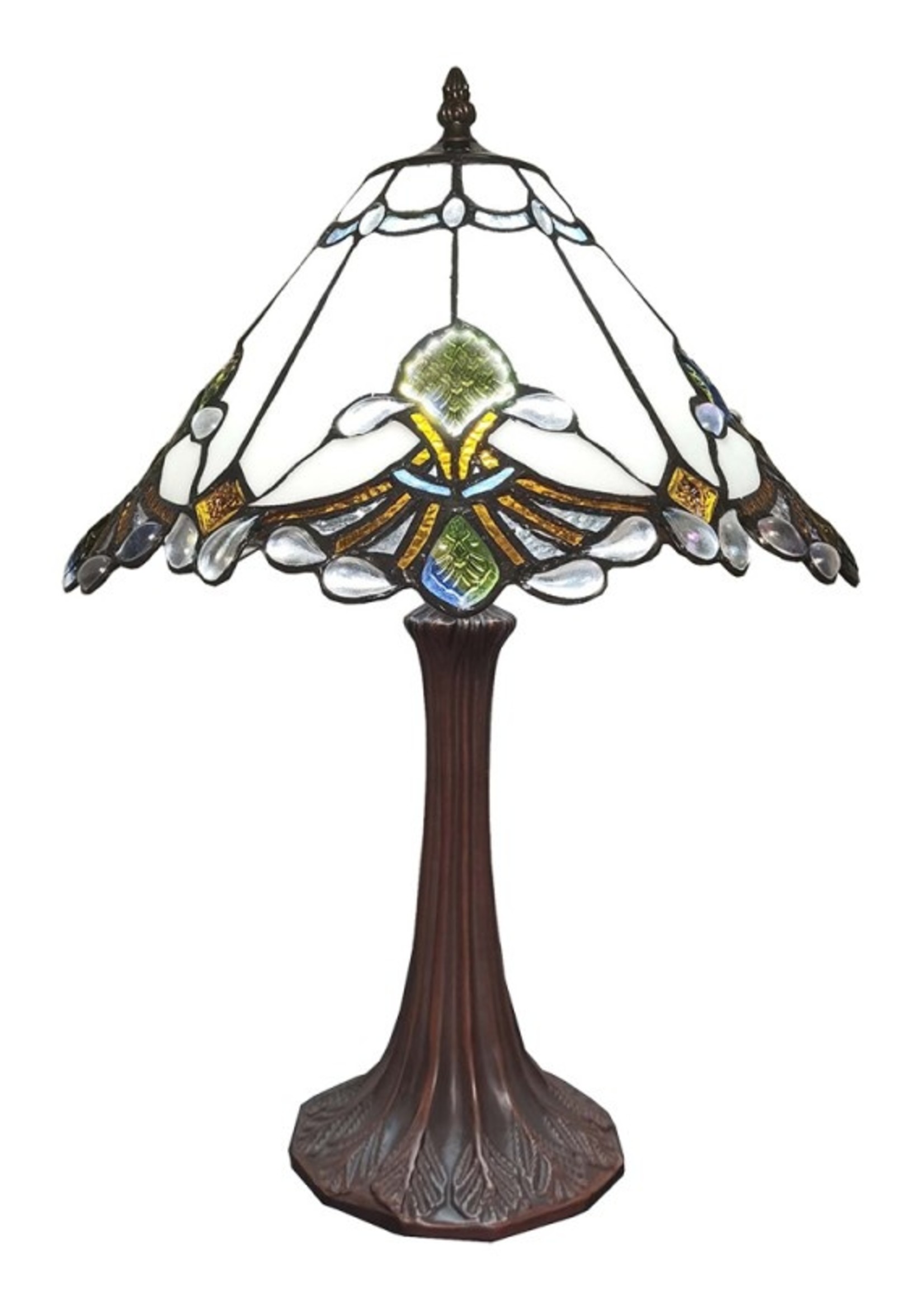 Clayre & Eef Lampe de table Tiffany Ø 31*49 cm E27/max 1*40W 5LL-6185