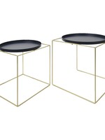 Clayre & Eef Bijzettafel (2) Ø 47*47 / Ø 41*42 cm 64900