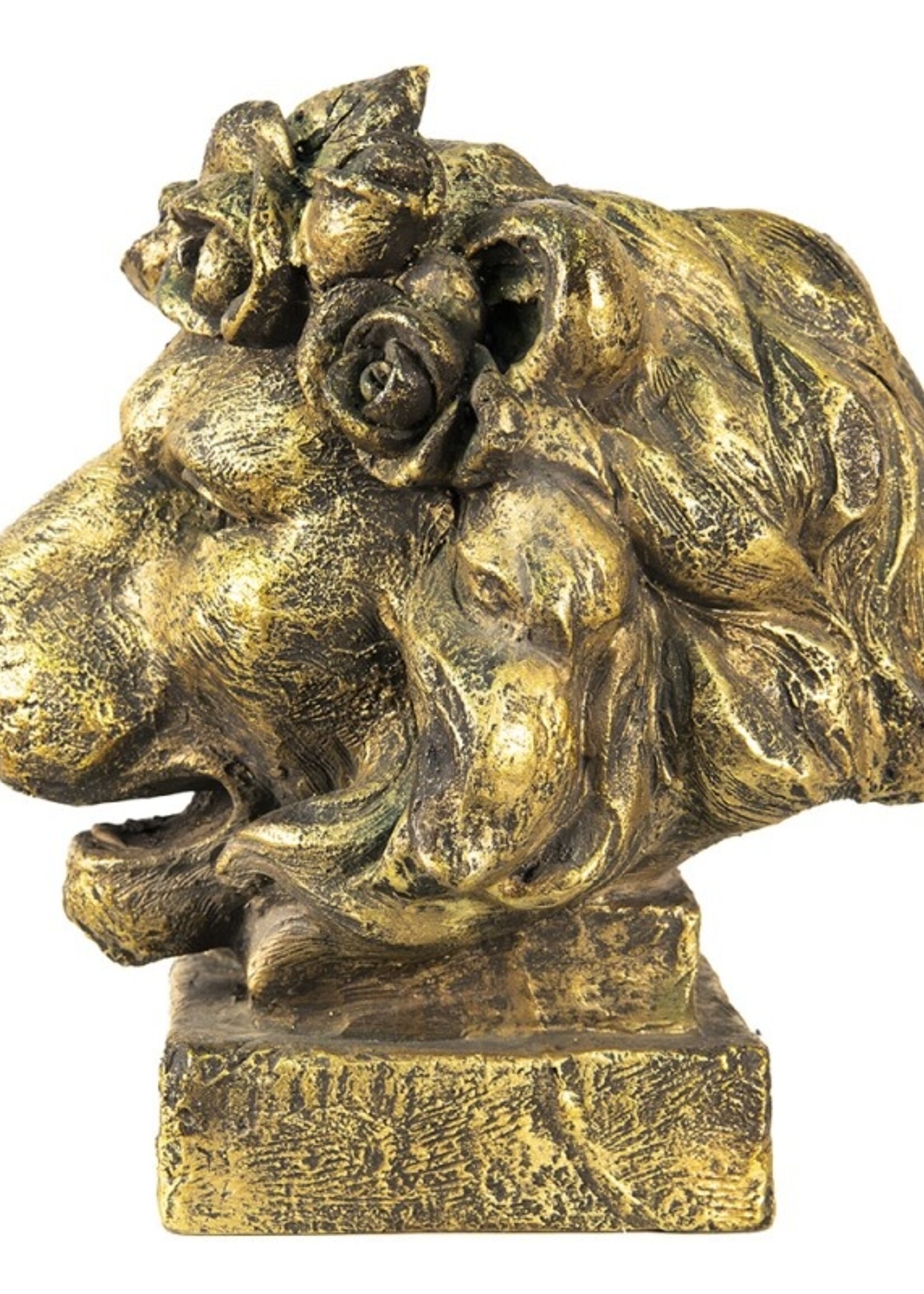 Clayre & Eef Décoration lion 36*40*43 cm 6PR2938GO