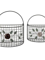 Clayre & Eef Paniers de décoration (2) 32*18*34 / 29*14*32 cm 6Y4684
